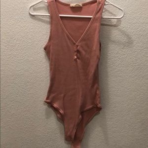 Dusty pink body suit